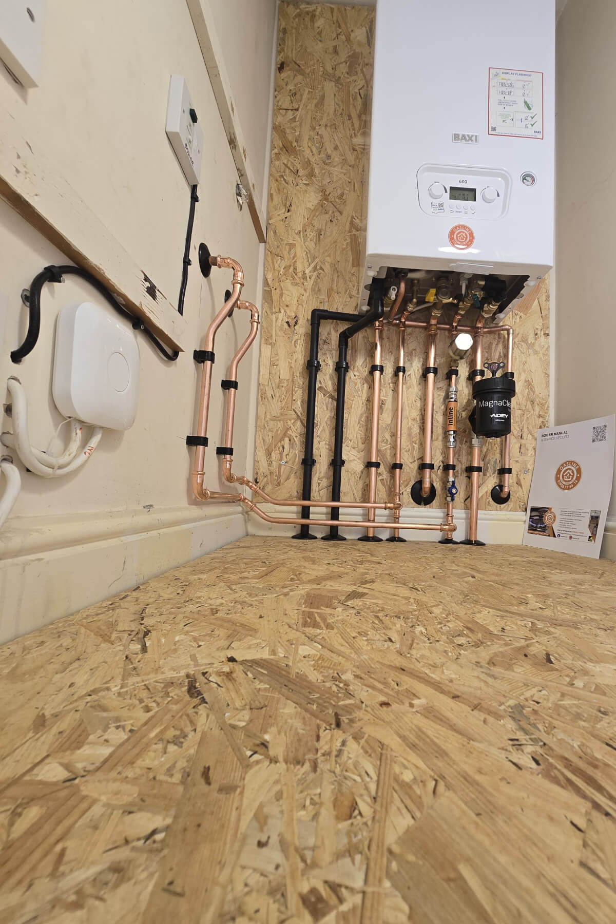 newly-installed-boiler Newly installed boiler